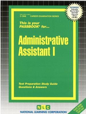 cover image of Administrative Assistant I